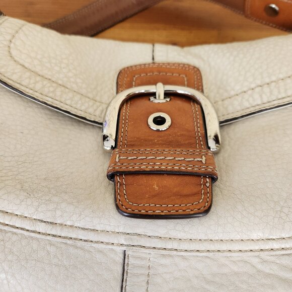 Coach Cream Leather Soho Shoulder Bag Tote Purse - Picture 7 of 11